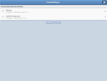 Tablet Screenshot of forumgieksy.pl